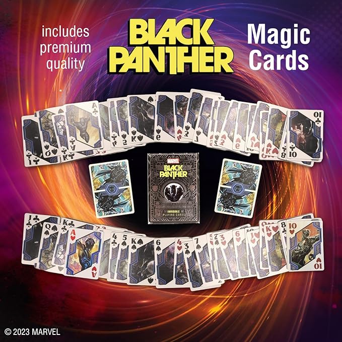Fantasma Marvel’s Multiverse of Magic Black Panther Magic Kit for Kids and Adults | Magic Set Packaged Inside an Oversized Comic Book Art Storage Box | Magic Show with Over 100 Magic Tricks