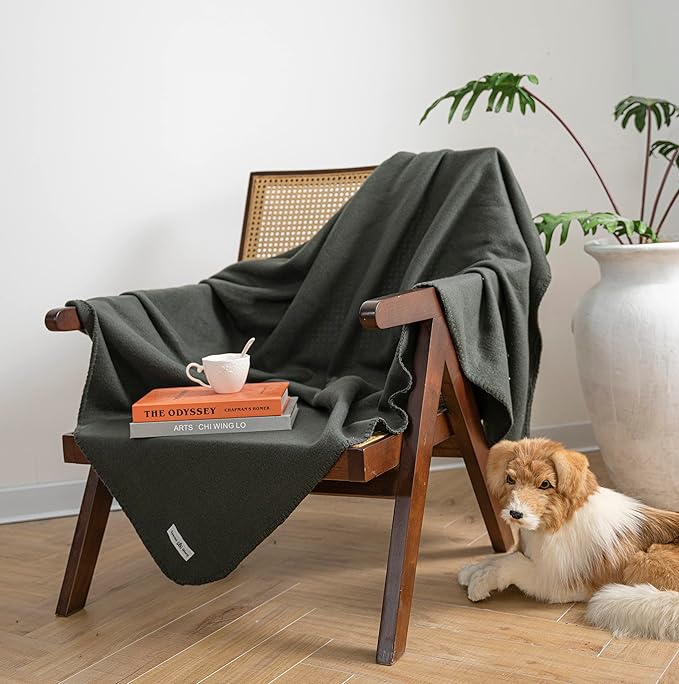 Special SG Glory Fleece Throw Blanket Set Bulk for Travel Kids Outdoor Wedding Pet (Black Grey, Pack of 6 50x60 Inches)