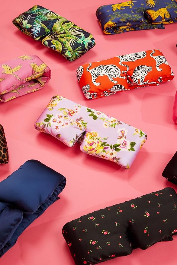 Glow People Silk Sleep Mask – 100% Mulberry Silk Eye Mask for Sleeping, Total Blackout, Cloud-Soft and Adjustable for Beauty Sleep and Travel - Navy