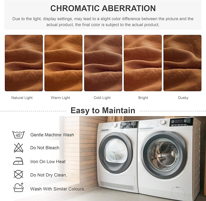 Simple&Opulence 100% Linen Duvet Cover Set, 3 PCS Natural French Flax Rust Ruffle Duvet Cover Queen Size, Breathable Comfy Linen Bedding Comforter Cover with 2 Pillowcases (Rust, 88" X 92")