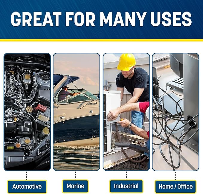 GS Power 1/2 Inch x 25ft Split Wire Loom Tubing, Split Cable Sleeve Cord Protector for Industrial Electrical Wires, Automotive Wire Cover Flexible, High Temperature Cable Conduit, Wrap