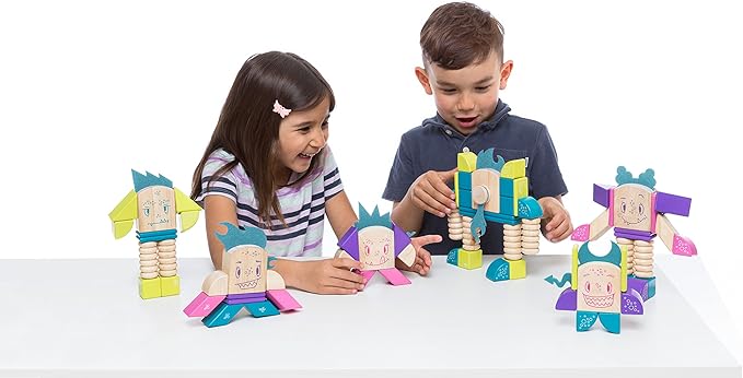 Tegu Beans & Tumtum Magnetic Wooden Block Set