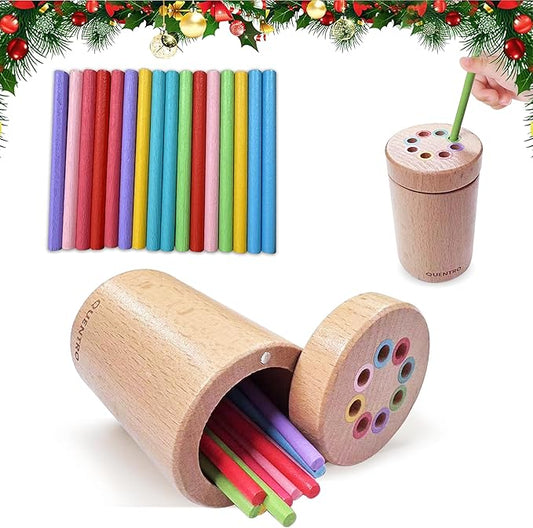 Montessori Toys for 3 Year Old, Wooden Learning Color Sorting Toys for Toddlers, Educational Fine Motor Developmental Sensory Matching Games, 36 Months Up Old Baby Boys Girls Xmas Gifts