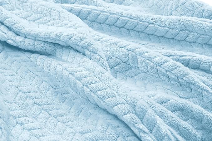 EverSnug Premium Travel Blanket Pillow - Soft 2 in 1 Airplane Blanket with Soft Bag Pillowcase, Hand Luggage Sleeve and Backpack Clip (Ice Blue)