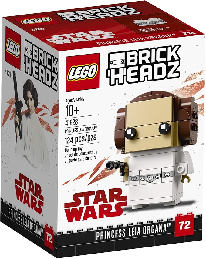 LEGO 6225350 Brickheadz Princess Leia Organa 41628 Building Kit, Multicolor