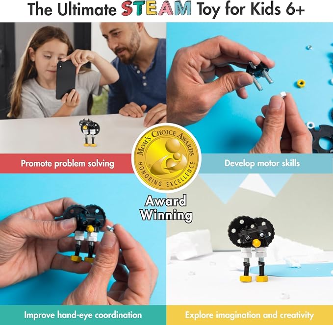 Stem Building Toys, Educational Build Your Own Robot Toy for Kids Age 6 7 8 9+ Year Old Boys and Girls, Animal Stem Toys Engineering Kit, Construction Toys Steam Gift - Penguin