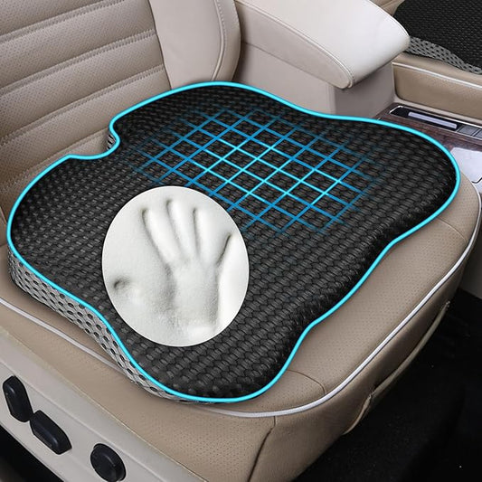 Hapiclody Car Seat Cushion for Driving,Office Chair Cushions Non-Slip Hip & Lower Back Tailbone Chair Pillow Pad,Memory Foam Seat Cushion for Car Seat Driver Truck Desk Wheelchair
