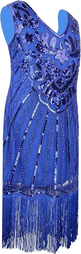 1920's Sequins Flapper Dress Children's Day Gift Party Halloween Costumes for Girls Accessories Set