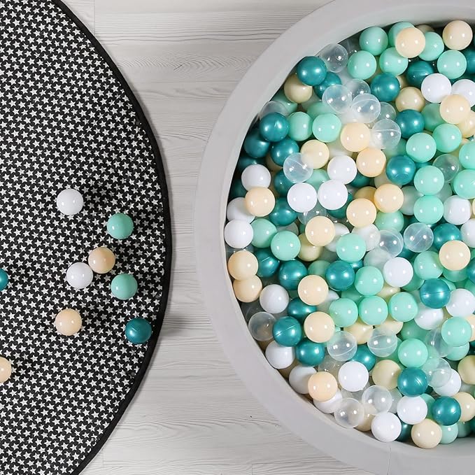 GOGOSO Green Ball Pit Balls for Babies Ball Pit Kids Play Tents, Children Toddlers Plastic Pool Balls for Room &Party Decorations, 100 Toys Pool Balls, Green Colors