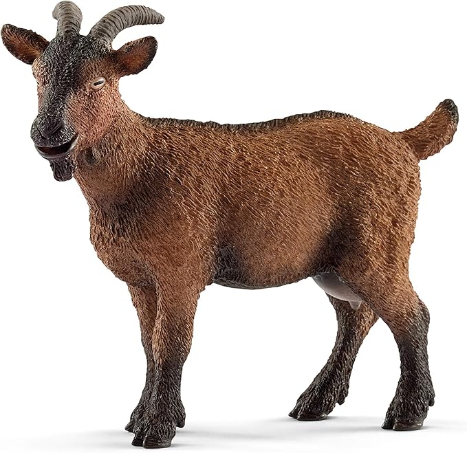 Schleich Farm World Realistic Goat Figurine - Highly Detailed and Durable Farm Animal Toy, Fun and Educational Play for Boys and Girls, Gift for Kids Ages 3+