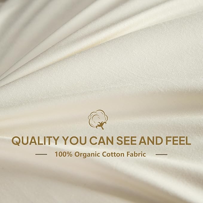 Goose Down Body Pillows for Adults, Large Body Pillow for Side Sleeper, Hugging Feather Body Pillow Insert, Cooling Full Length Long Pillow for Bed with 100% Organic Cotton Shell, Off-White 20" x 72"