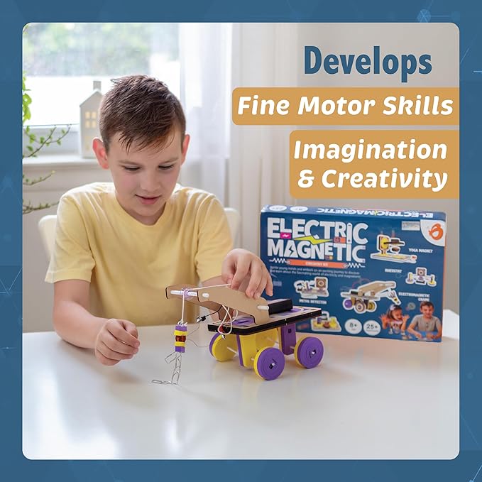 Butterfly Edufields 30in1 STEM Kits for Kids Age 8-10-12 | STEM Toys for Ages 8-13 | Electricity & Magnetism | Science Project Kit for Boys & Girls Aged 8-10-12-14 | Best Educational Birthday Gift