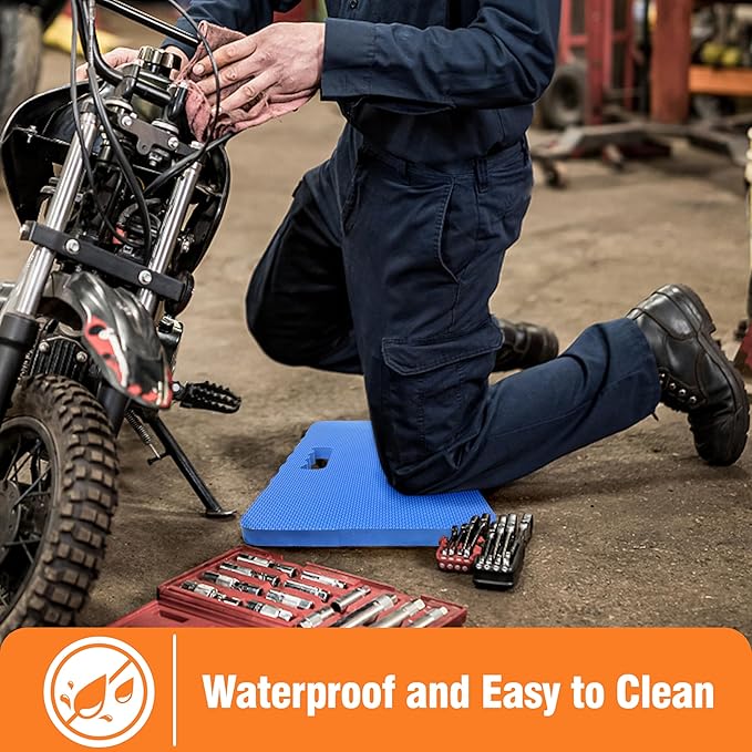 Gardzen 3-Pack Garden Kneeling Pad - For Gardening, Baby Bath, Yoga, Pilates, Exercise, Blue