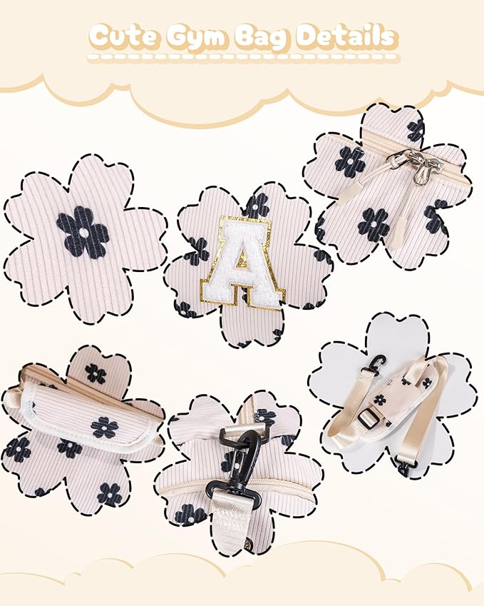 Trip Essentials for Teenager, Girls Gym Bag, Kids Personalized Overnight Duffel Bags with Shoe Compartment, Customized Travel Duffle with Toiletry Bag, Sister Birthday Gifts (Letter Y)