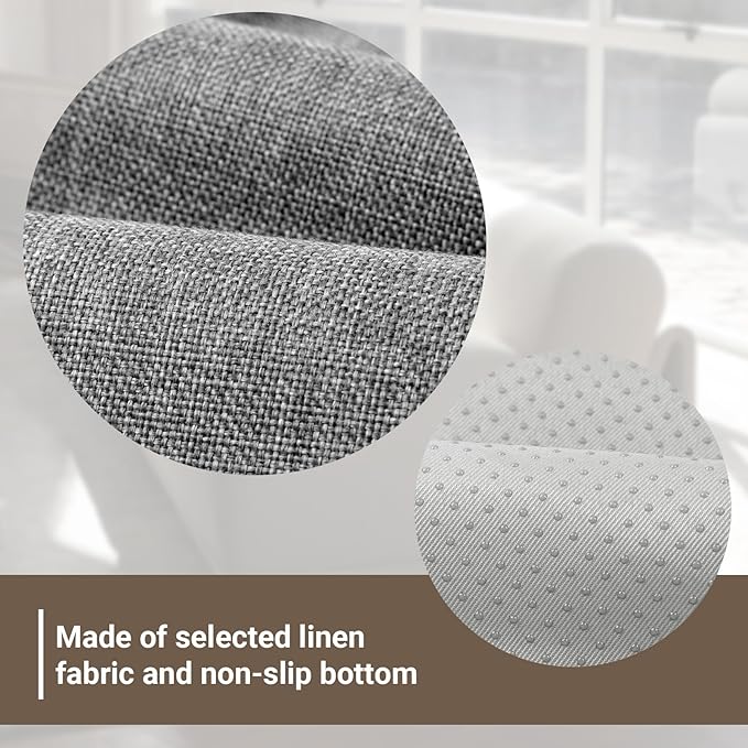 Armchair Caddy & Remote Control Holder for Couch & Recliner | Non-Slip Armrest Organizer with 6 Pockets for TV Remote, Phone, Tablet, Magazine & More, 19 x 35 Inches, Gray