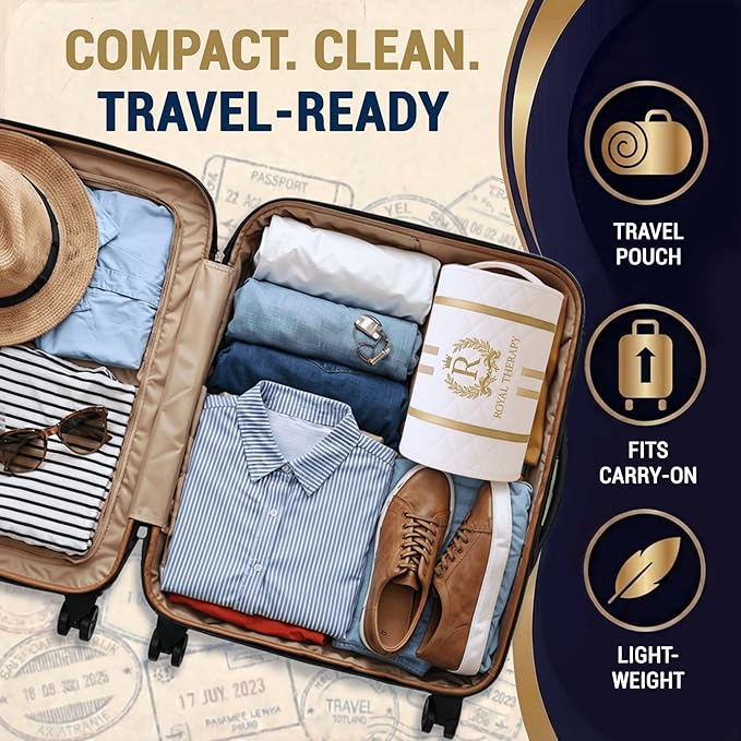 2-Pack Travel Memory Foam Pillow, Camping, Cervical for Pain, Contour, Pillow for Neck and Shoulder, Neck