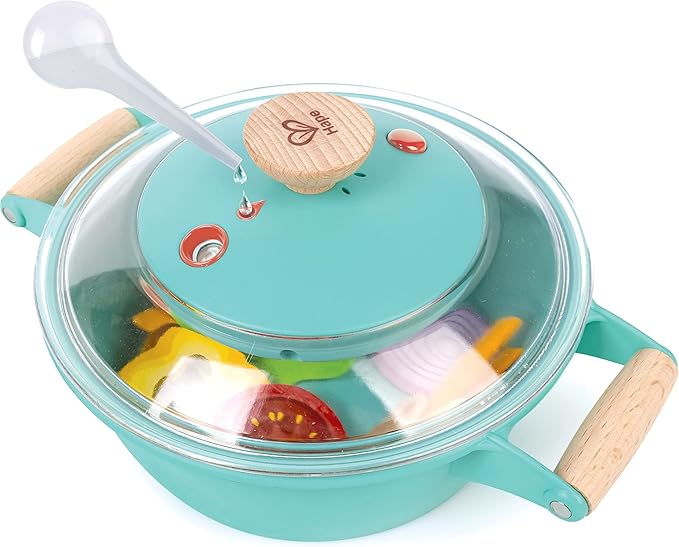 Hape Little Chef Cooking & Steam Playset | Toy Kitchen with Play Food and Accessories, for Children Ages 3+ Years