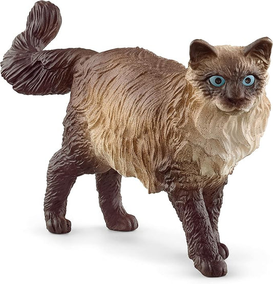 Schleich Farm World, Cute Realistic Cat Toys for Kids, Ages 3 and Above, Ragdoll Cat Toy Figurine , Multicolor, 1.5 inch