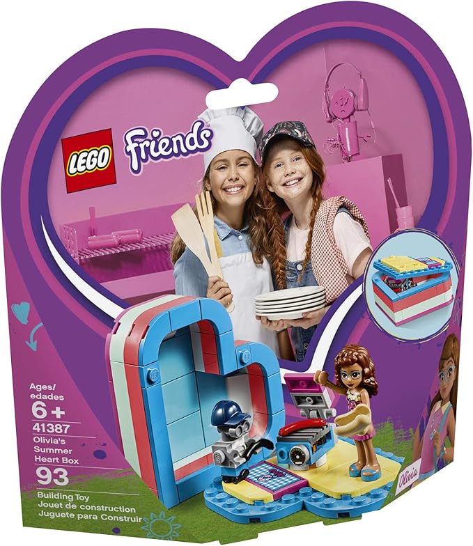 LEGO Friends Olivia’s Summer Heart Box 41387 Building Kit, New 2019 (93 Pieces)