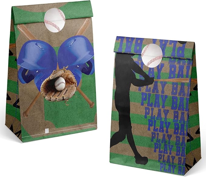 24 Baseball Party Favor Bags Baseball Goodie Bags Baseball Party Favors for Kids Baseball Birthday Party Supplies