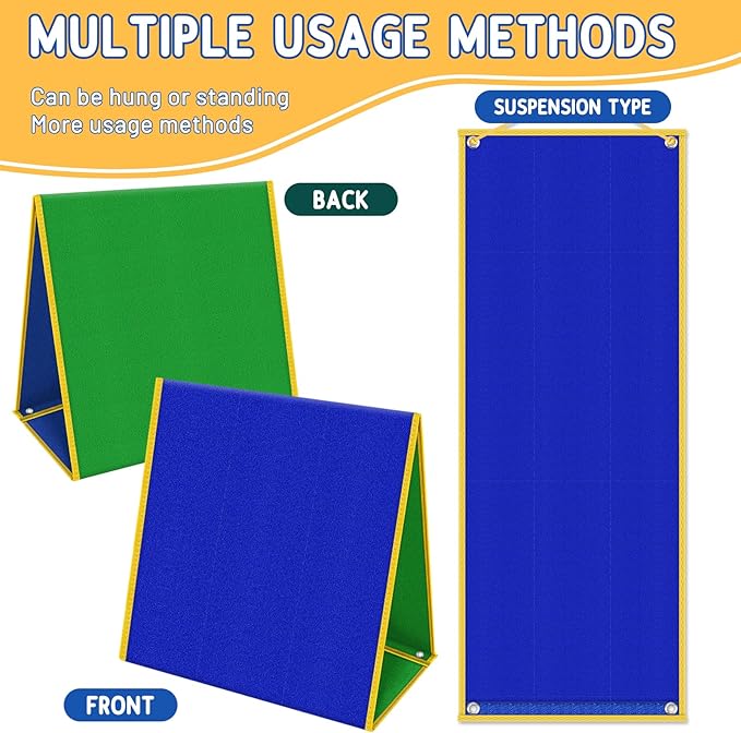 Foldable Felt Board for Toddlers Flannel Board Stories for Preschool Early Learning Interactive Storytelling Double Sided Felt Story Board Reusable Felt Play Boards for Kid (13 * 12)