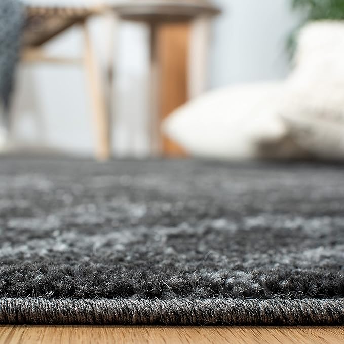 SAFAVIEH Adirondack Collection Runner Rug - 2'6" x 8', Dark Grey & Grey, Modern Diamond Distressed Design, Non-Shedding & Easy Care, Ideal for High Traffic Areas in Living Room, Bedroom (ADR131F)