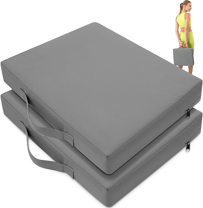 2 Pcs Stadium Seat Cushions Water-Repellent Bleacher Seat Cushions Indoor & Outdoor Seat Cushion for Bleachers Portable Stadium Cushion for Sports Events, Office Chairs, Beaches