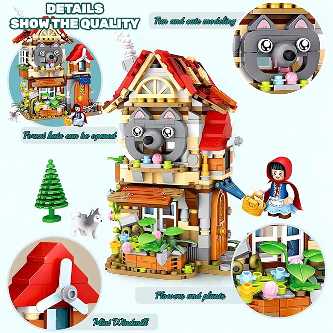 Interesting Tree House Toy, Treehouse Building Set, Friendship Treehouse, Creative Forest Tree-House Mini Building Sets, Christmas Birthday Gift For Adults Kids Girls Boys Ages 8+, 709 Pcs Mini Bricks