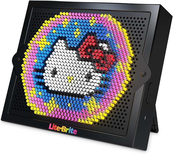 Lite Brite Super Bright HD, Hello Kitty Edition - Create Art with Light, Enhances Creativity, Gift for Girls and Boys Ages 6+