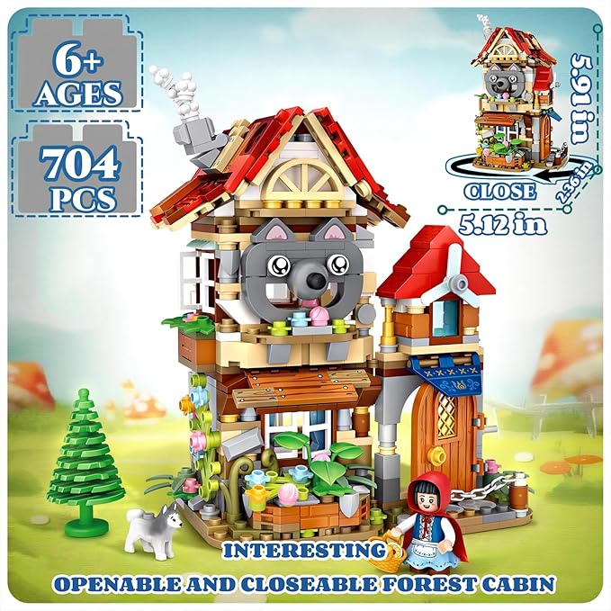 Interesting Tree House Toy, Treehouse Building Set, Friendship Treehouse, Creative Forest Tree-House Mini Building Sets, Christmas Birthday Gift For Adults Kids Girls Boys Ages 8+, 709 Pcs Mini Bricks