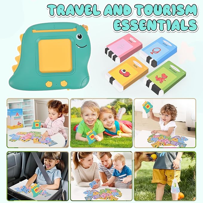 Talking Flash Cards Toys for Toddlers 1 2 3 4 5 6, 510 Sight Words, Montessori Educational Learning Interactive Toddler Toys,Speech Therapy Toys, Birthday Christmas Ideal Gift