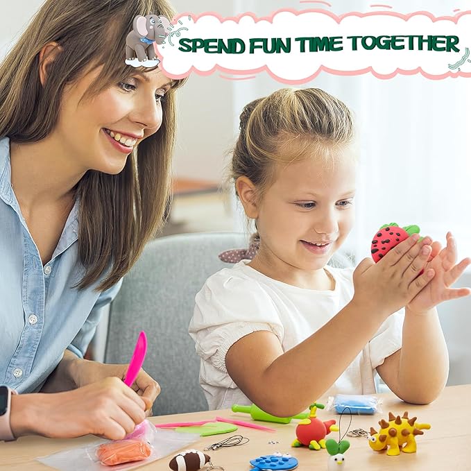 Chico Land Clay Kit - 48 Colors Air Dry Clay, Gift for Boys & Girls Age 4+ Year Old, DIY Model Modeling Clay kit for Kids, with Sculpting Tools, Decoration Accessories, Kids Art Crafts