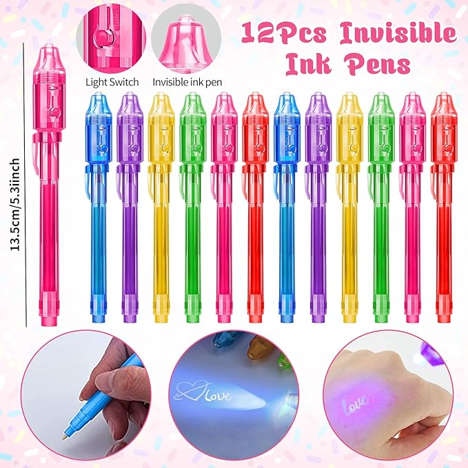 61 Donut Party Favors Two Sweet Birthday Party Supplies Mini Notebook Ink Pen Stamp Silicone Bracelet Keychain Sticker Toy Gift Goodie Bag Stuffer Kid Girl Candyland Party Favors