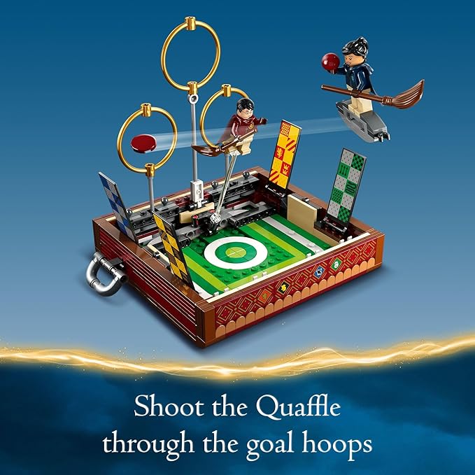 LEGO Harry Potter Quidditch Trunk 76416 Buildable Harry Potter Toy; Birthday Gift Idea for Kids Aged 9+; Open the Buildable Box to Reveal a Quidditch Playing Arena; Includes 4 Customizable Minifigures