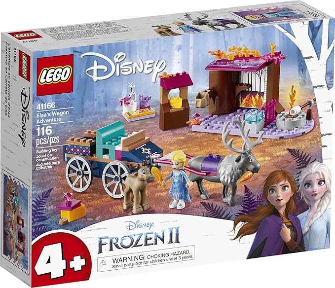 LEGO Disney Frozen II Elsa's Wagon Carriage Adventure 41166 Building Kit with Elsa & Sven Toy Figure (116 Pieces)
