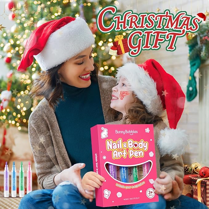 Face Painting Kit for Kids Makeup Set Toys, Washable Marker Girls Make Up Face Body Tattoo Pens, Toddler Toy Makeup Cosmetic for Ages 4-12 Year, Winter Gift for Pretend Play Dress Up Party