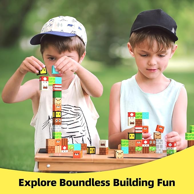 GobiDex Magnetic Blocks Kids Building Toys for Boys Girls 3+, Game-Based Build MagWonder with Magnet Construction Toys, Upgraded STEM Sensory Gift for Christmas Birthday