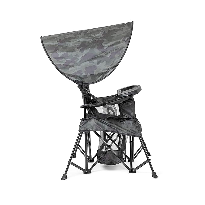Baby Delight Go with Me Venture Portable Chair | Indoor and Outdoor | Sun Canopy | 3 Child Growth Stages | Carbon Camo