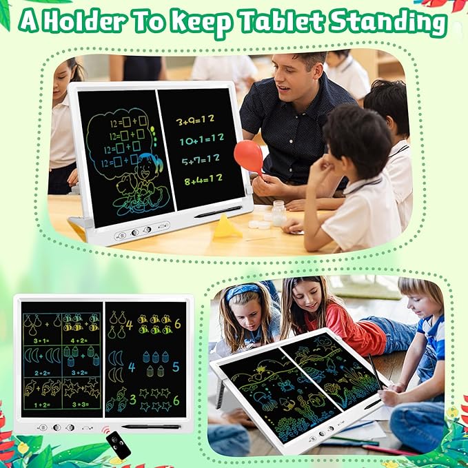 LCD Writing Tablet,18 Inch Large Writing Board with Stand LCD Drawing Tablet Educational Learning Toys Gifts for 3-12 Year Old Kids Adults Suitable for Home School Office
