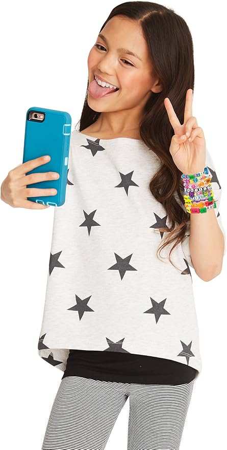 Just My Style Emoticon Message Beads by Horizon Group,DIY 20+ Jewelry Projects Using Symbols & Emoticons.Kit includes Word Beads,Alphabet Beads,Accent Beads,Star & Heart Shaped Beads,ABC Beads & More