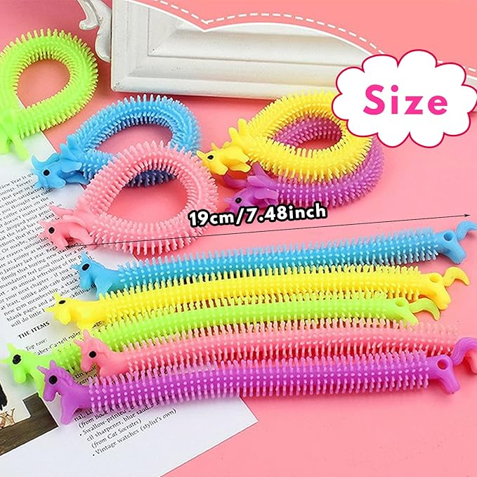 20 Pack Stretchy String Fidget Toys,Sensory Fidget Stretch Toys,Sensory Noodle Strings for Kids Adults Stress Relief,Party Favors