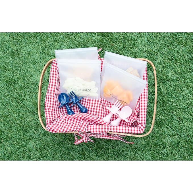 Grabease Toddler Spoon & Fork - First Stage Baby Spoons for Self Feeding from 4+ Months - BPA-Free & Phthalate-Free Baby Utensils & Silverware - 1 Set, Gray - Silverware Set - 1 Year Old Utensils