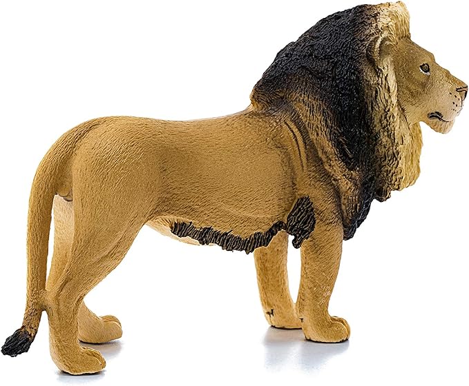 Schleich Wild Life Realistic King of The Jungle Lion Toy Figurine - Highly Durable Realistic Wild African Lion Action Figure Toy, Education and Fun for Boys and Girls, Gift for Kids Ages 3+