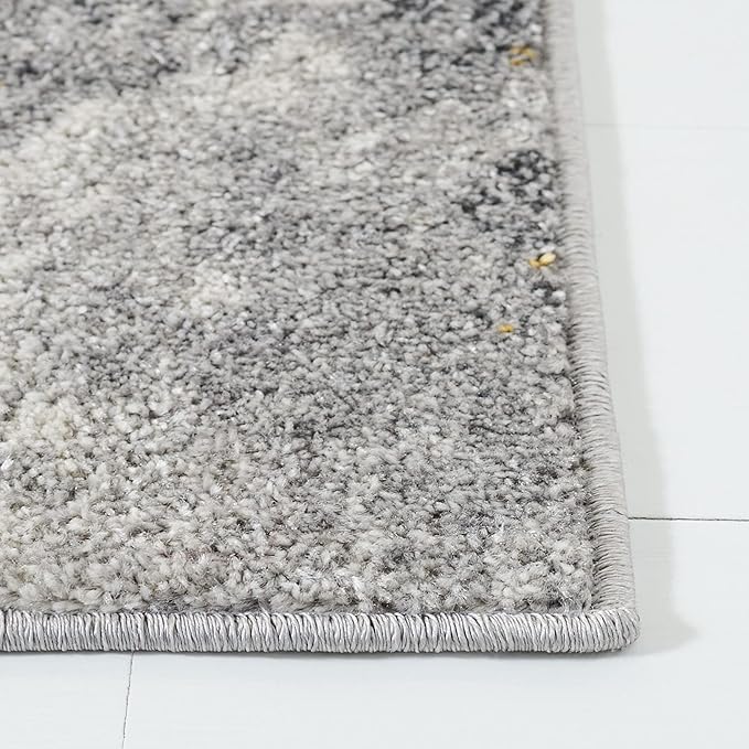 SAFAVIEH Adirondack Collection Runner Rug - 2'6" x 10', Grey & Yellow, Modern Abstract Design, Non-Shedding & Easy Care, Ideal for High Traffic Areas in Living Room, Bedroom (ADR134H)