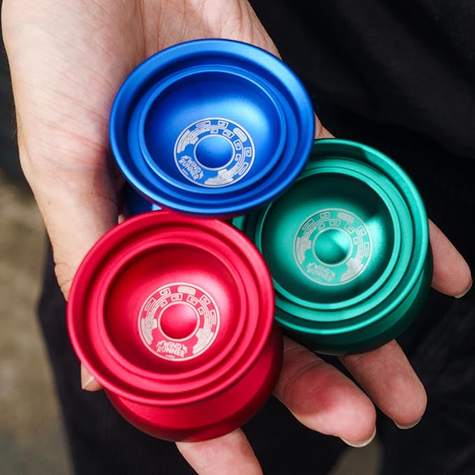 Duncan Toys Windrunner Yo-Yo [Red] - Unresponsive Pro Level Aluminum Yo-Yo with Double Rim, Concave Bearing, SG Sticker Response