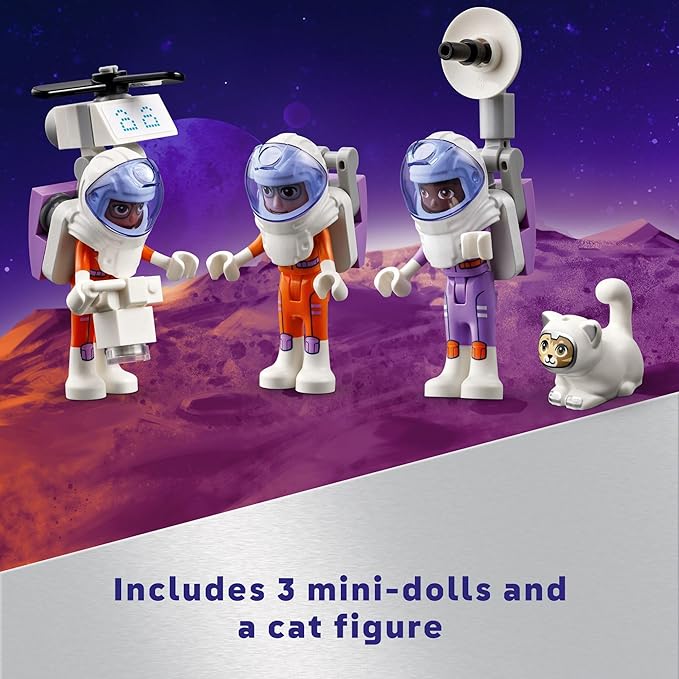 LEGO Friends Mars Space Base and Rocket Set, Science Toy for Pretend Play with 3 Mini-Dolls and Spaceship Toy, Gift for Girls, Boys and Kids Ages 8 and Up who Love Tech and Outer Space Toys, 42605