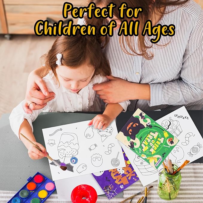 KiDEPOCH Halloween Mini Coloring Books, 24pcs Small Coloring Booklets for Party Favors Bulk, Great Creativing Gifts for Daily