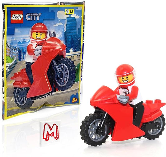 LEGO City Speed Racers Minifigure - Motorcycle Racer with Driver Foil Pack (12 Piece)
