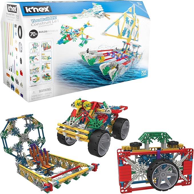 K'NEX - 70 Model Building Set‚ 705 Pieces, STEM Learning, Creative Play Set‚ Ages 7+