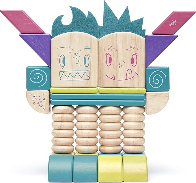 Tegu Beans & Tumtum Magnetic Wooden Block Set